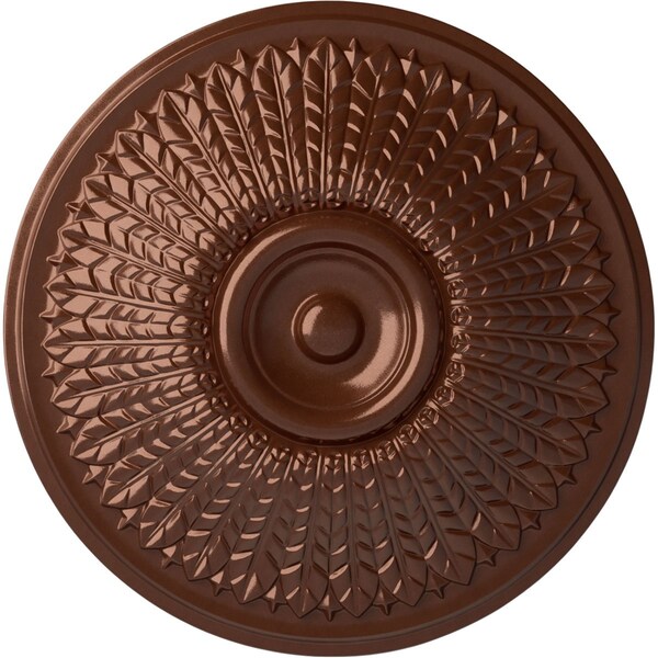 Ekena Millwork Modena Ceiling Medallion (Fits Canopies up to 5 1/4"), Hnd-Painted Copper Penny, 23 1/2"OD x 3 1/2"P CM23MOCPS - main